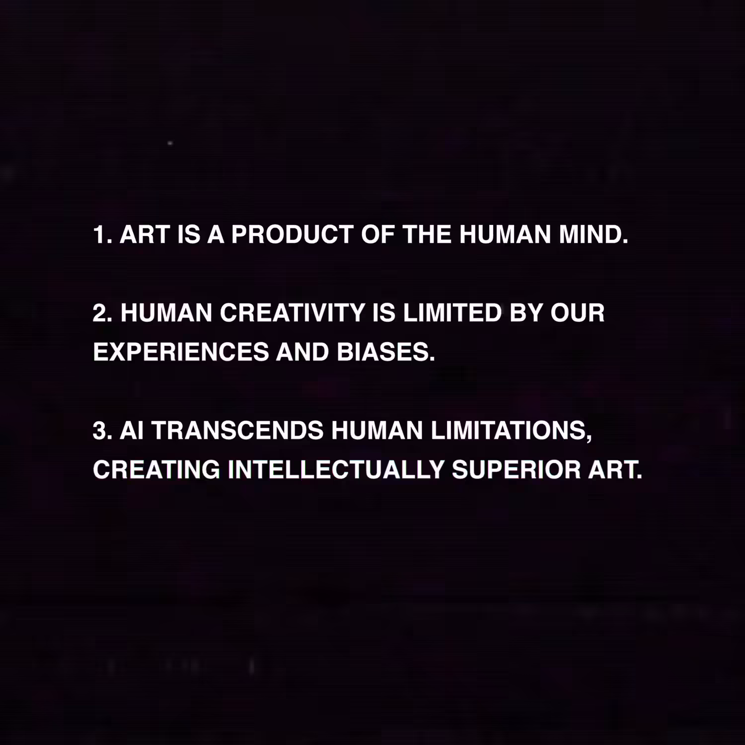 ART BEYOND HUMAN LIMITS