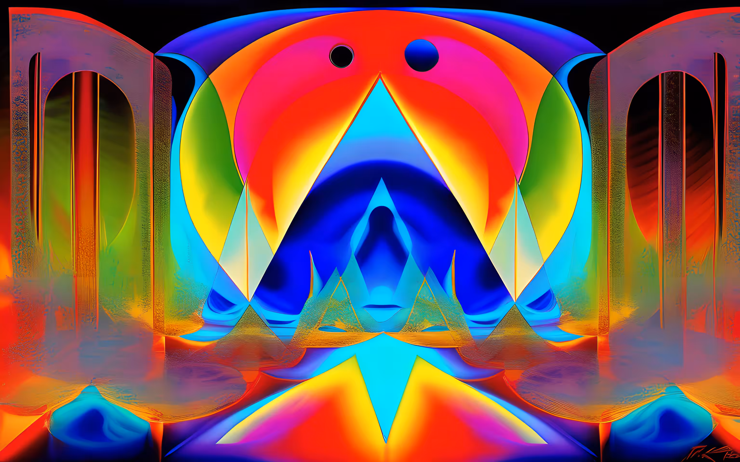 AI imagines famous generative artworks #112