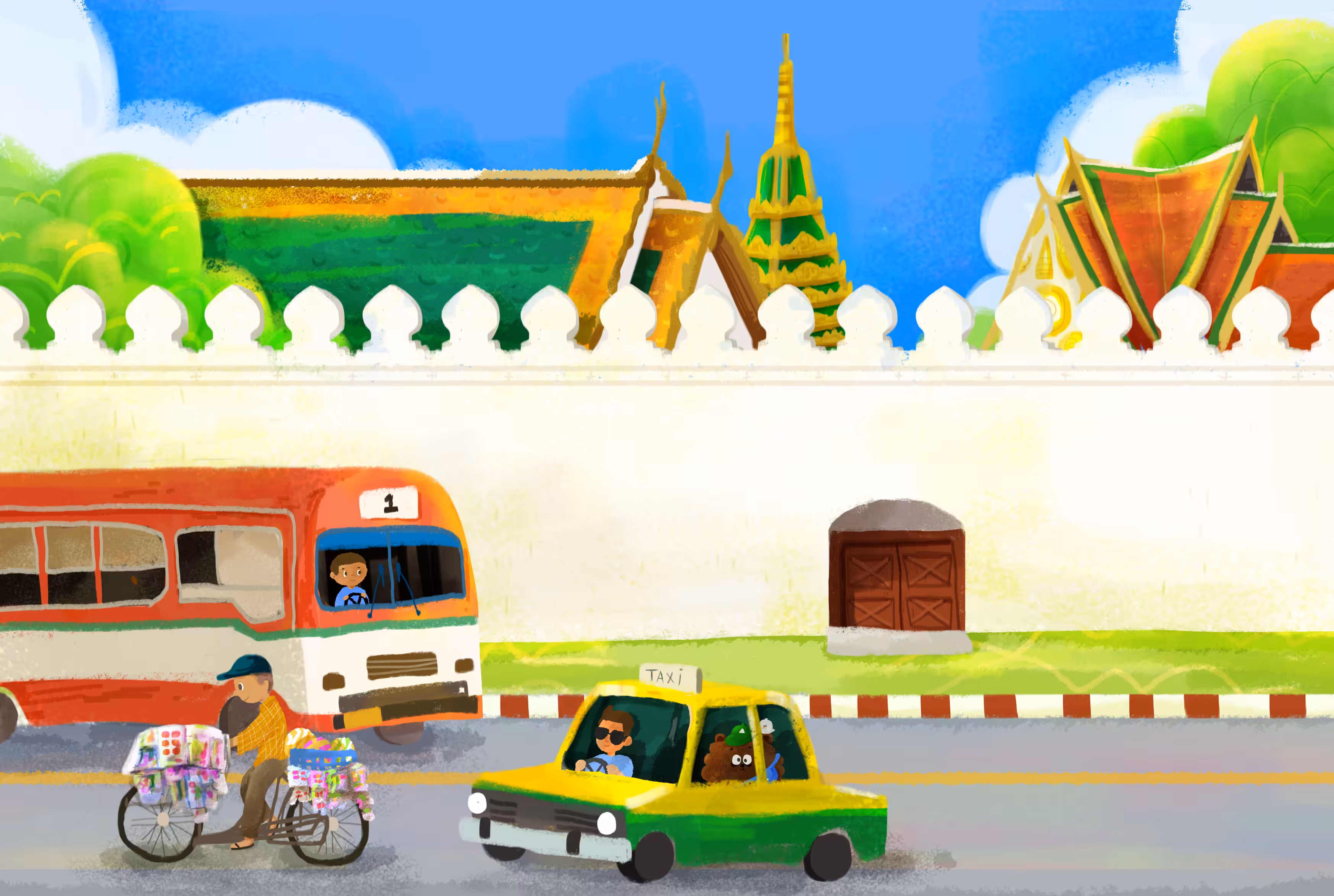 around the grand palace