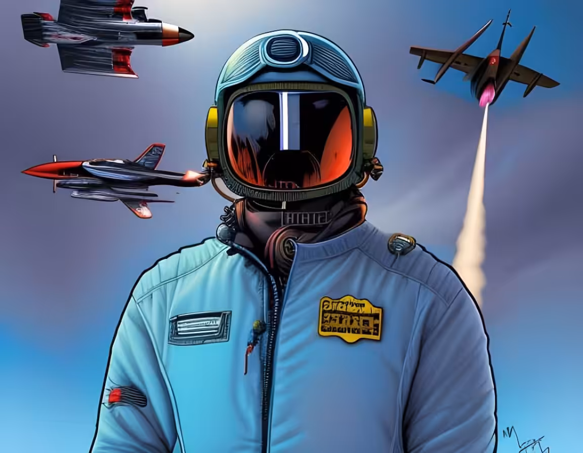 fighter jet pilot # 02