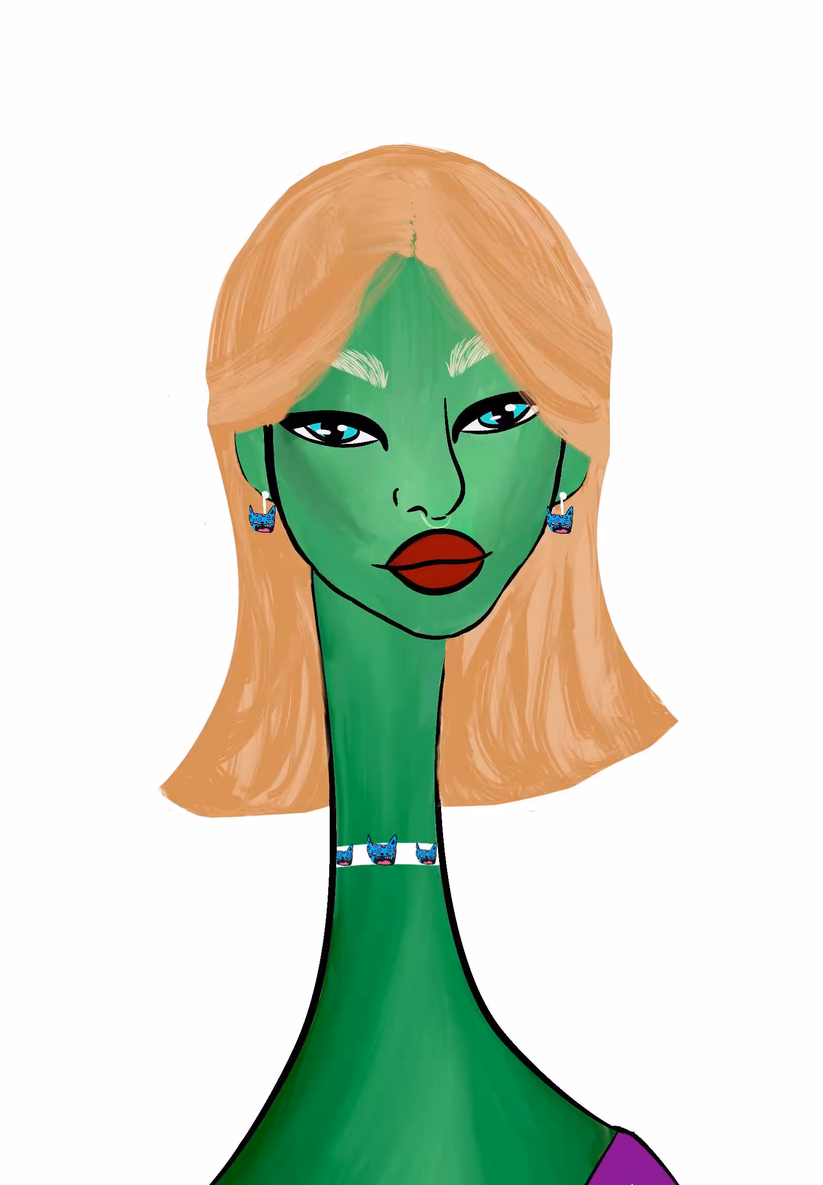 Long Neckie Ladies: Long Neckie Lady #2358