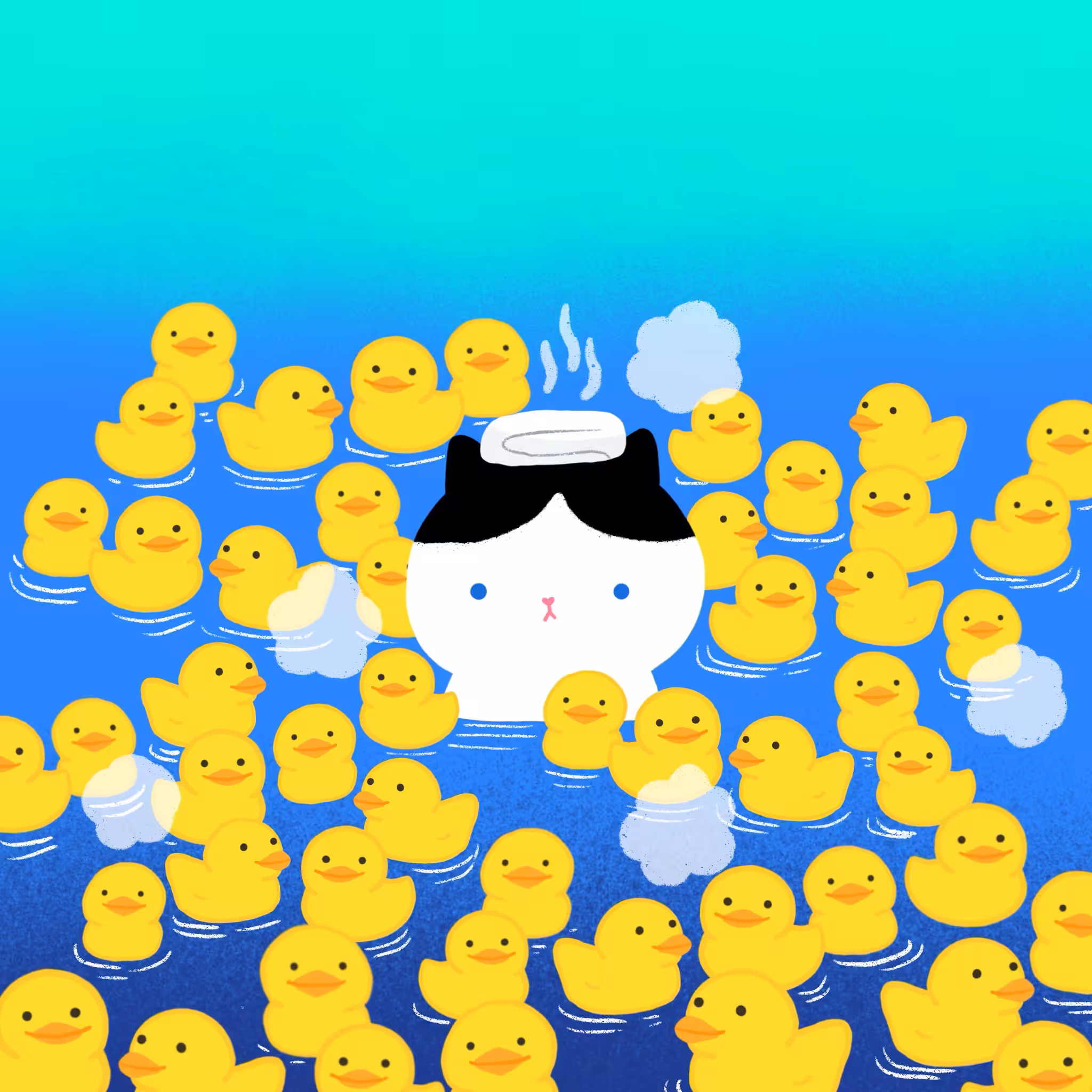 Rodeo posts: Bath time with some rubble ducks