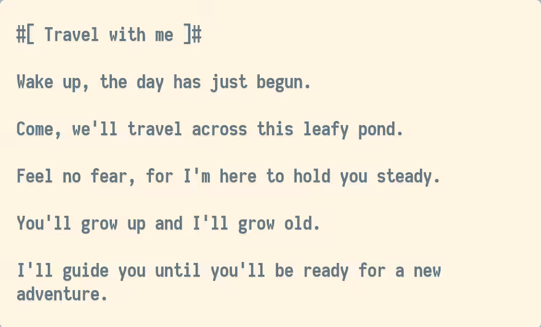 Travel with me