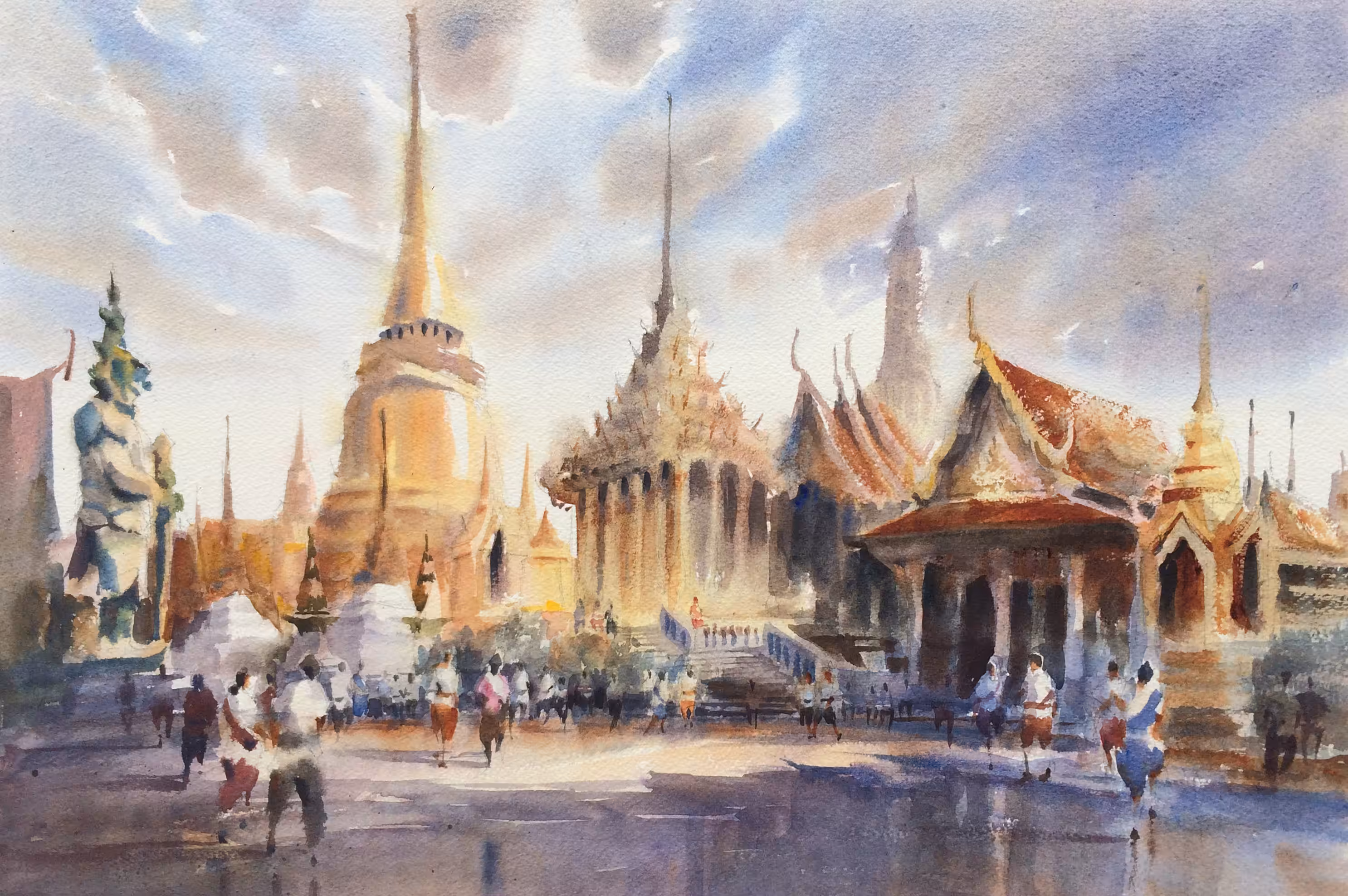 The shine of Wat Prakeaw