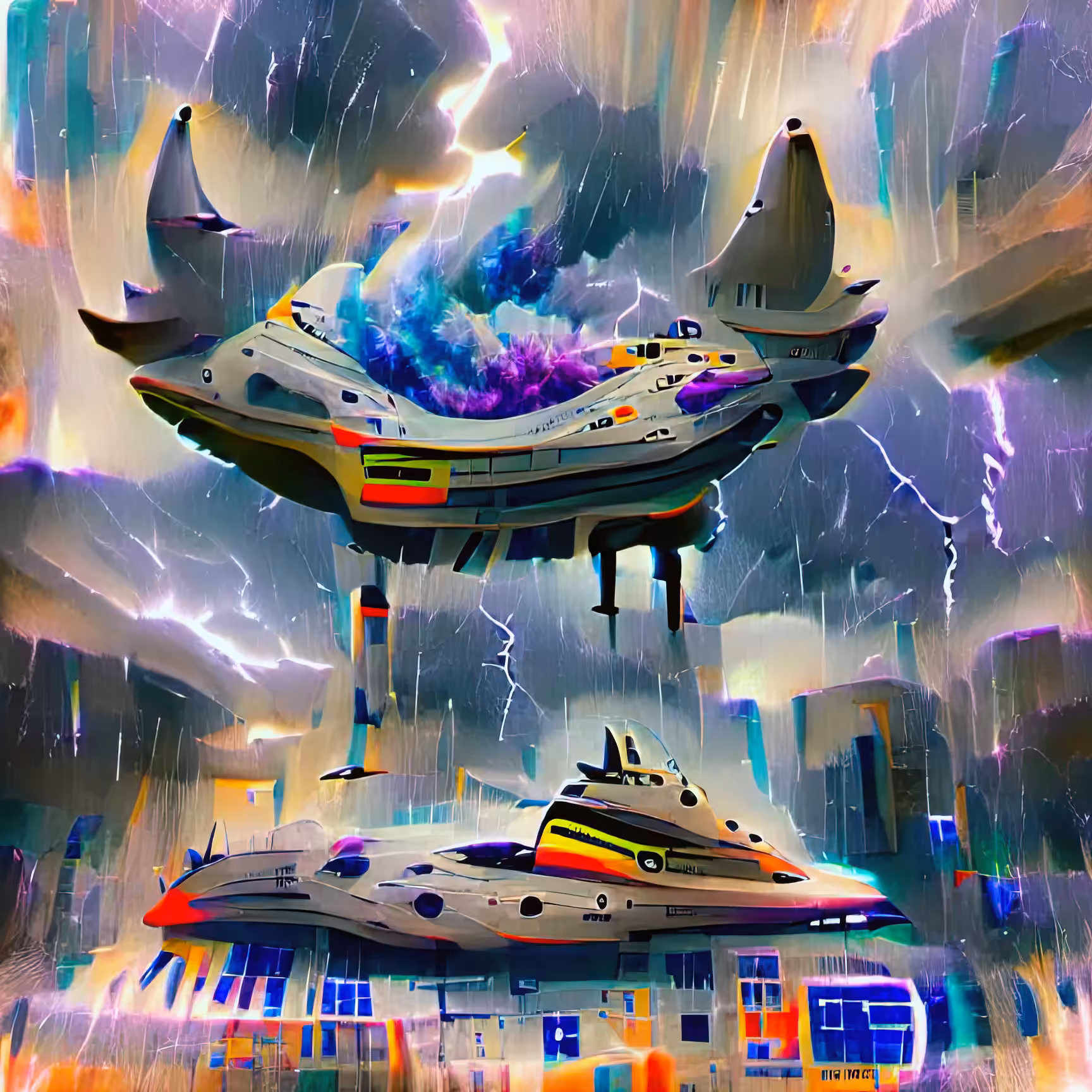 Anne Spalter AI Spaceships: Outerspace Yacht 50/501