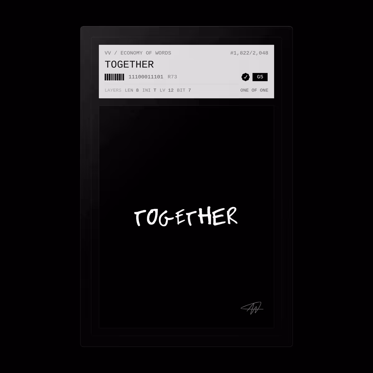 TOGETHER · #1822