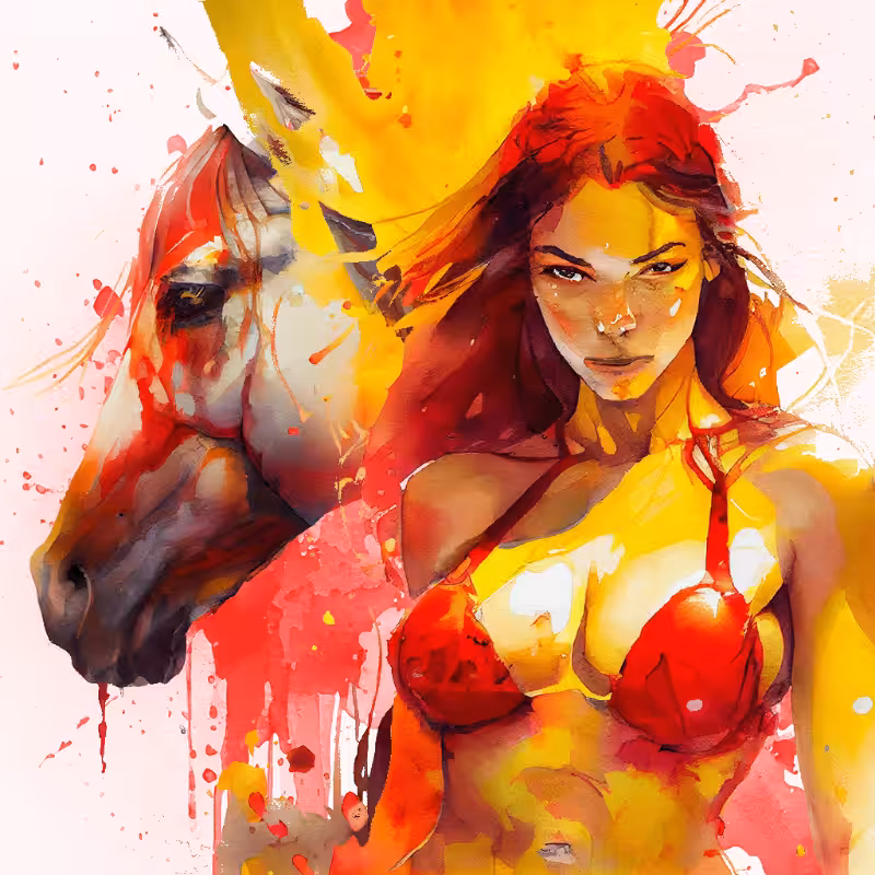Artemis and Horse #15