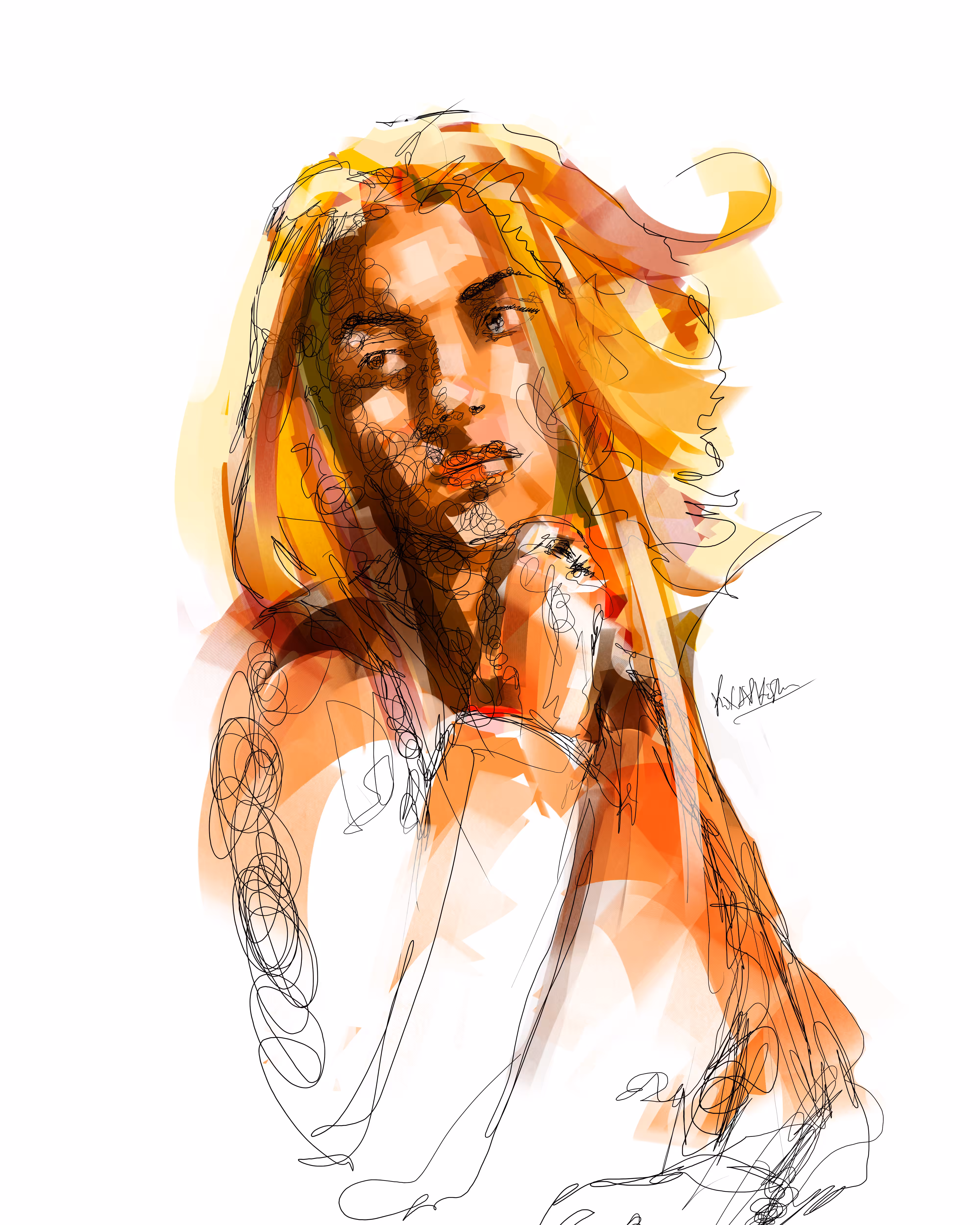 Riyad's scribble & Jamal's palette