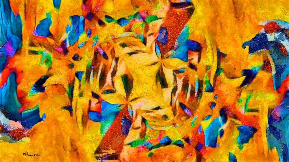 Asemic Glyphology No. 069 Part 2 -- The Flower Duet