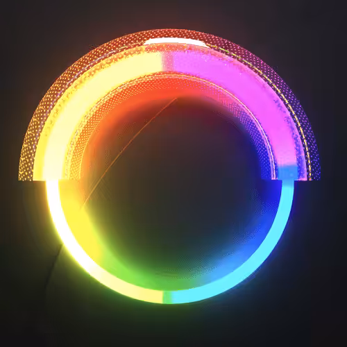 Neon Color Circle