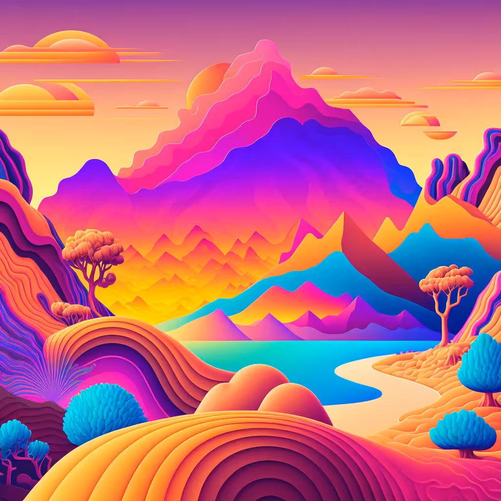 Psychedelic Landscape #37