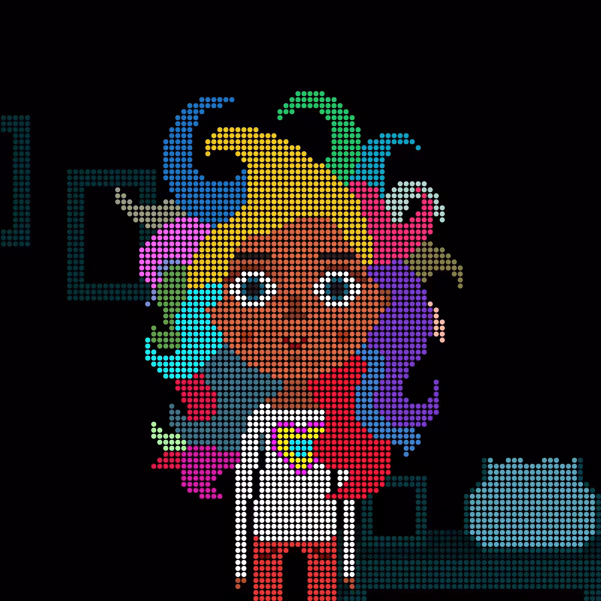 My woven hair and the red Fish