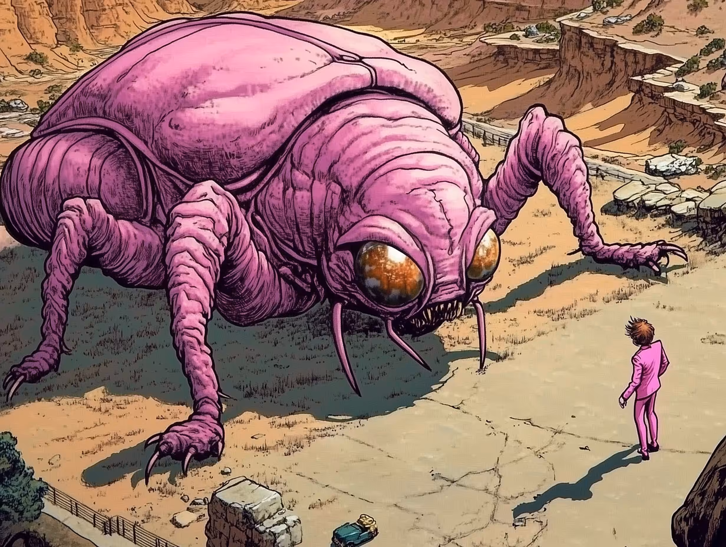 ⓅⒾⓃⓀ ⓈⓉⓄⓃⒺⓈ Encountering the beetle king
