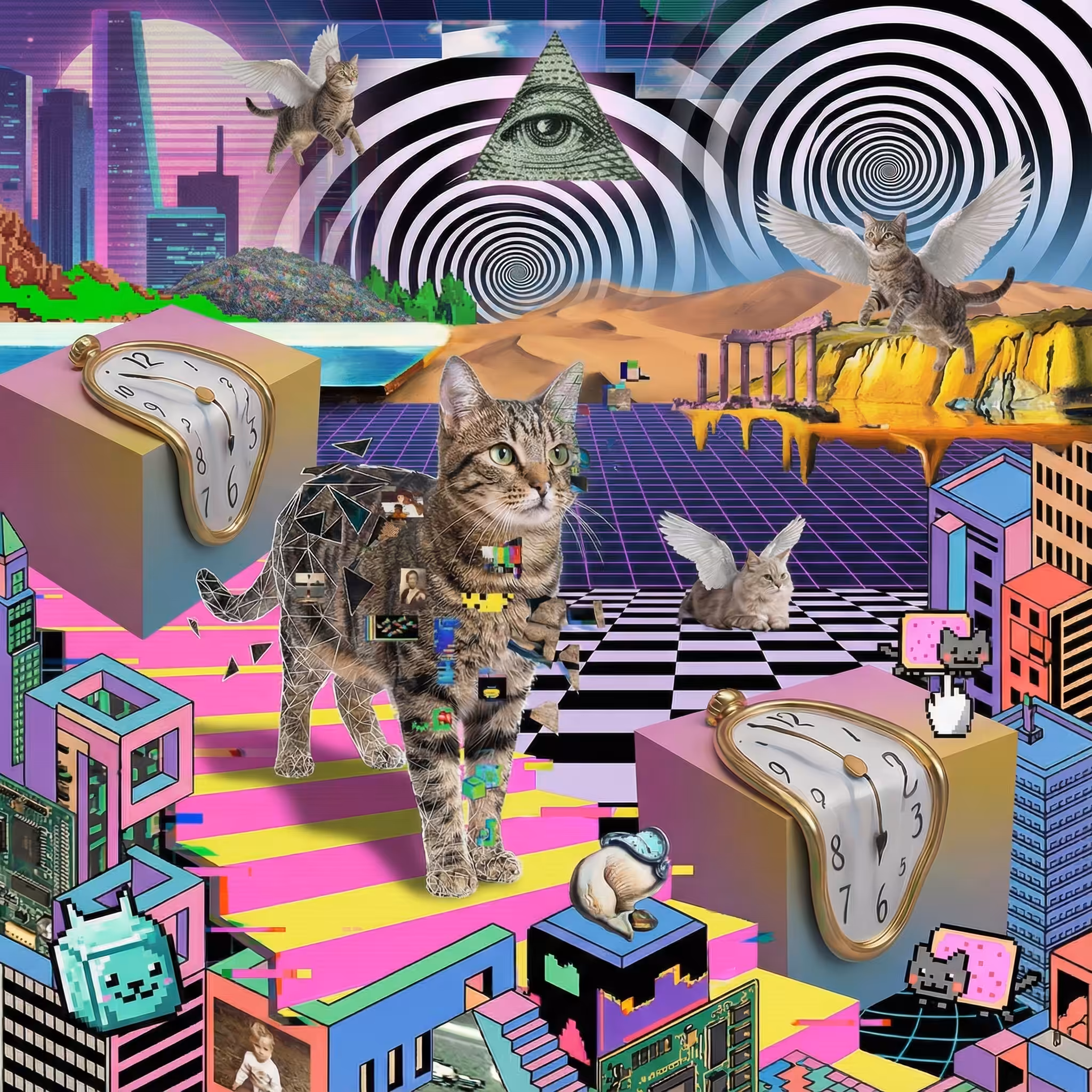 abstract cats #38