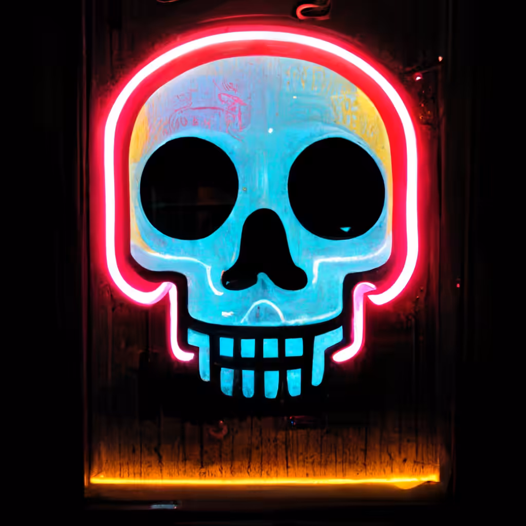Neon Skull 40
