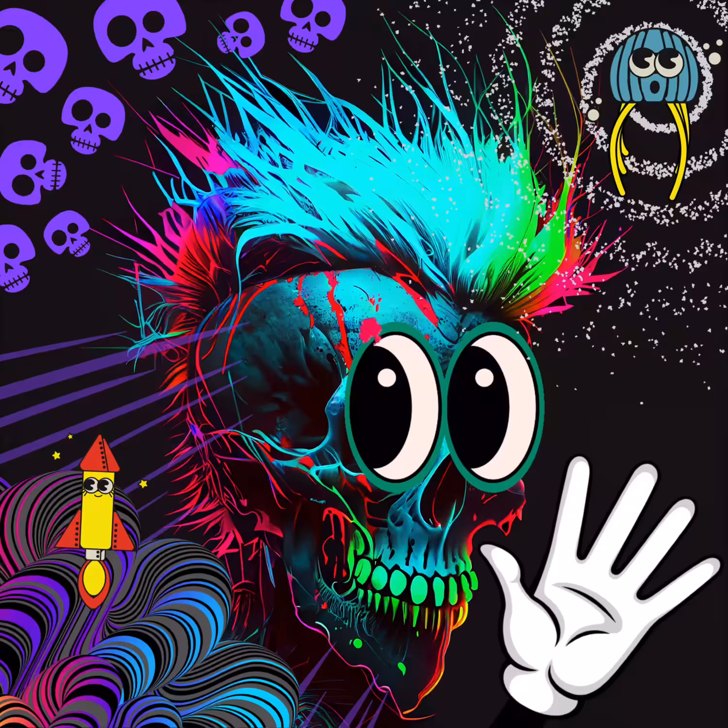 “Death Smiles And Waves Back”