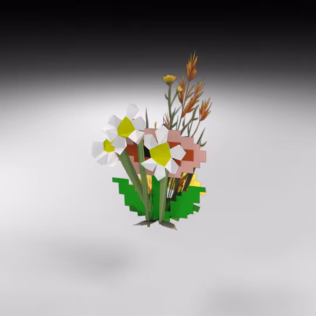 Hand-hacked Bouquet 85