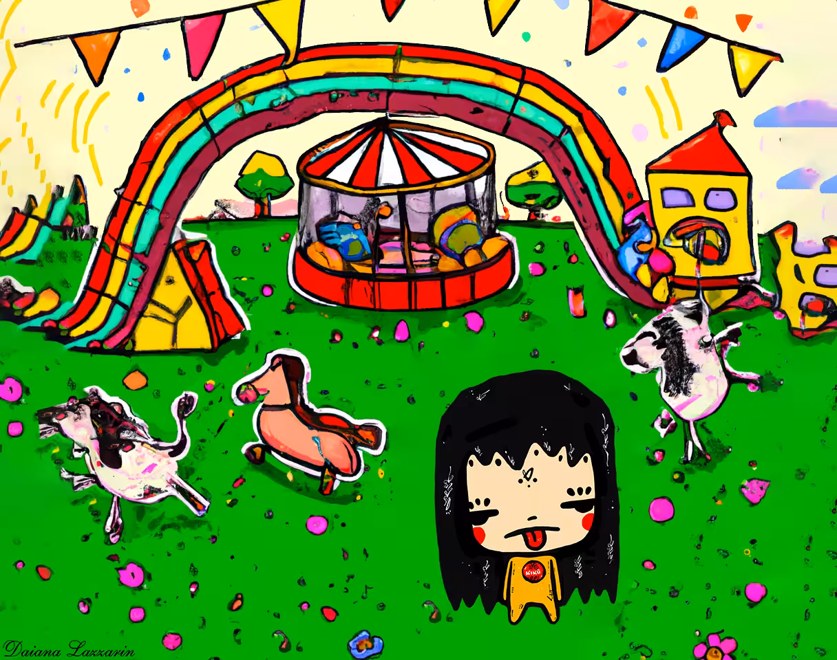 Amusement Park #1 2022 Daiana Lazzarin X KIKU’S WORLD by SABET