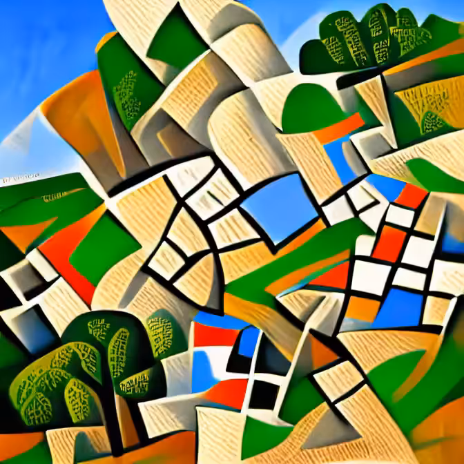 Cubist Landscape 4