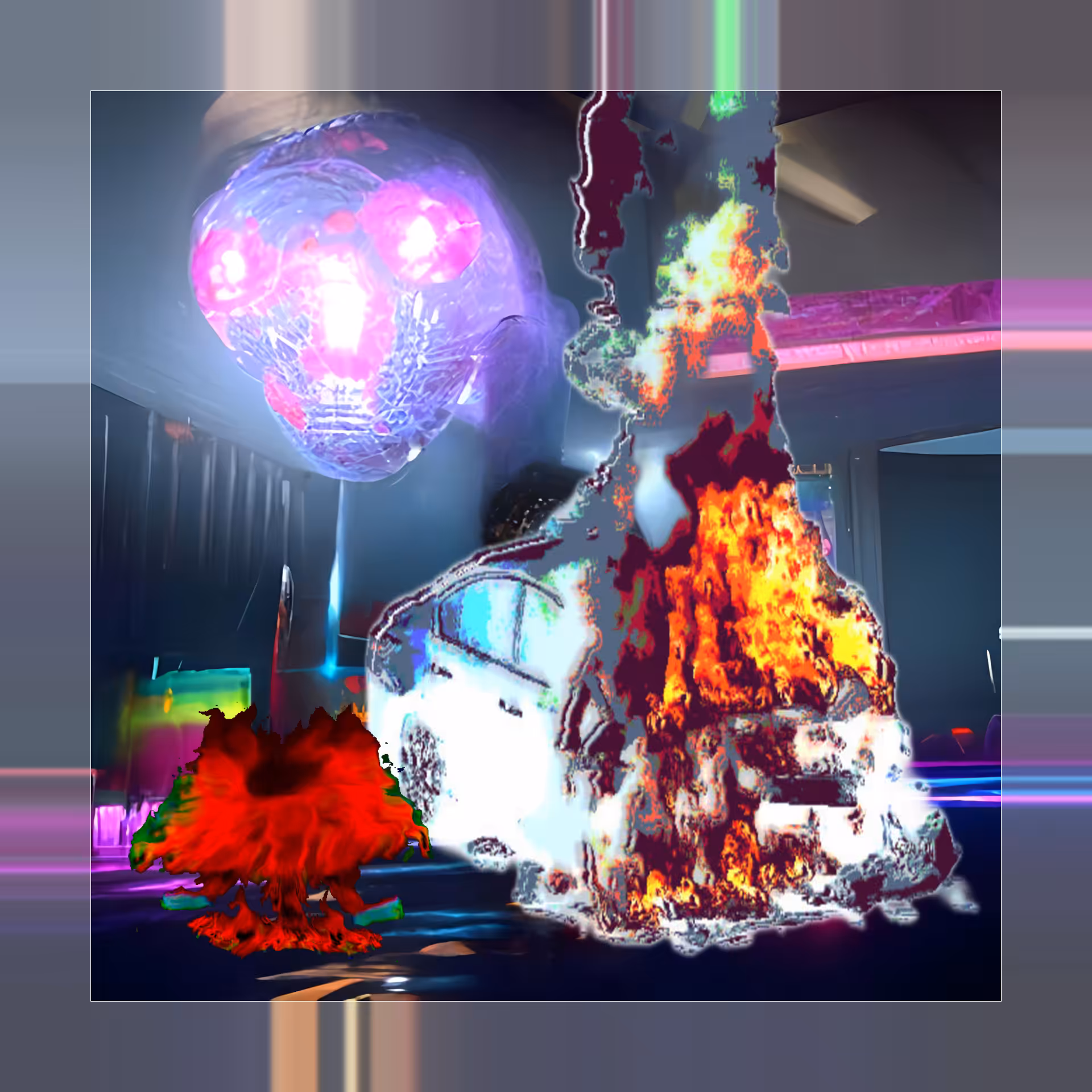 @The Disco, Fire Gnome, Car On Fire