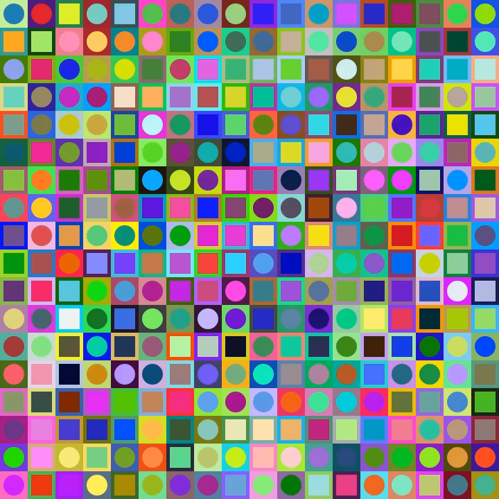 Square Dot Composition #84