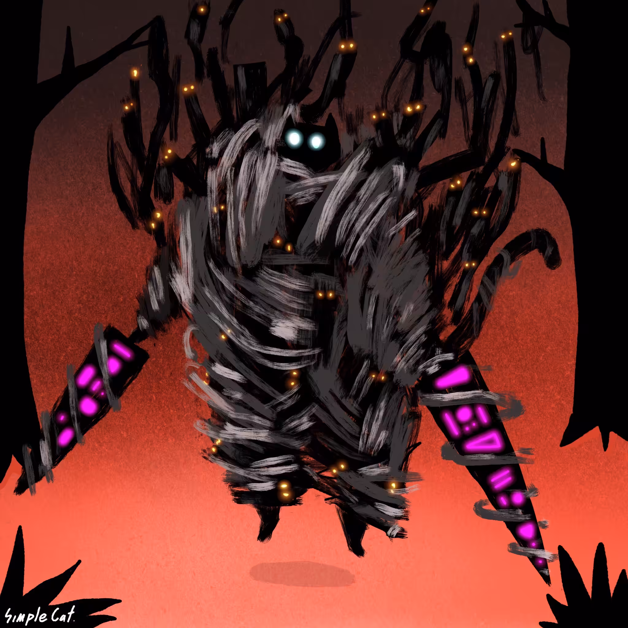 No.47 Black Cat and Spirit Sword 