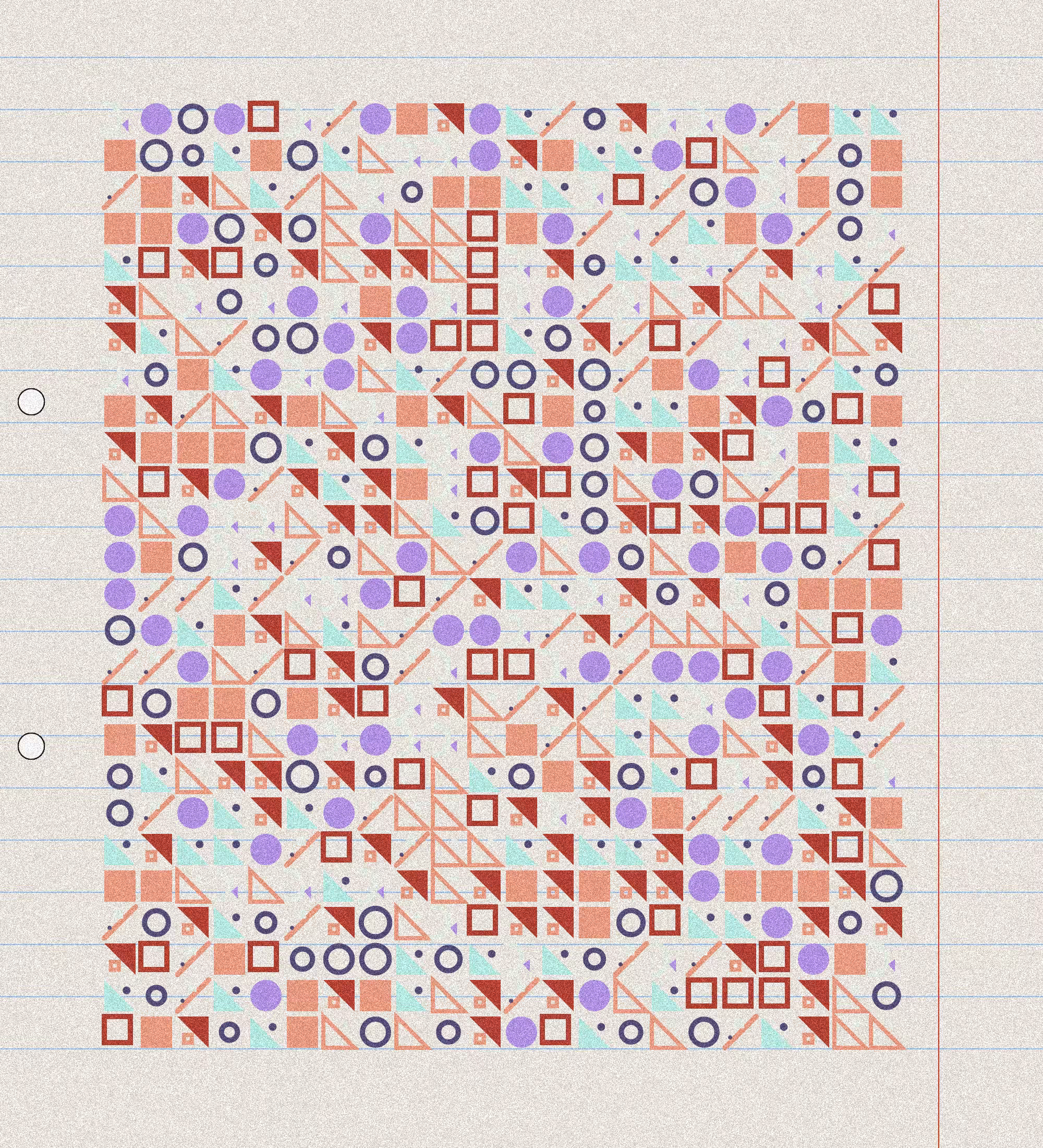 sketchbook page 4: basic shapes #1