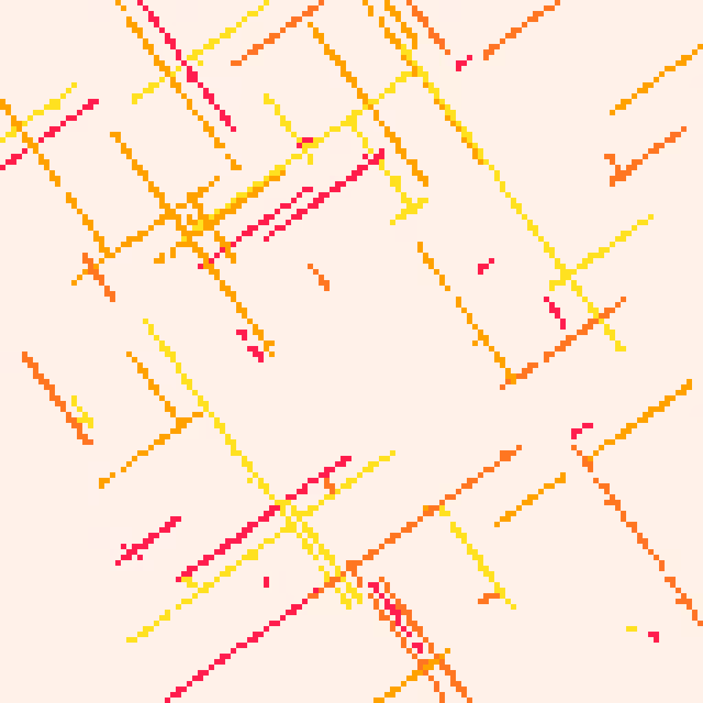 Genuary 2023 Day 4 - Intersections #6