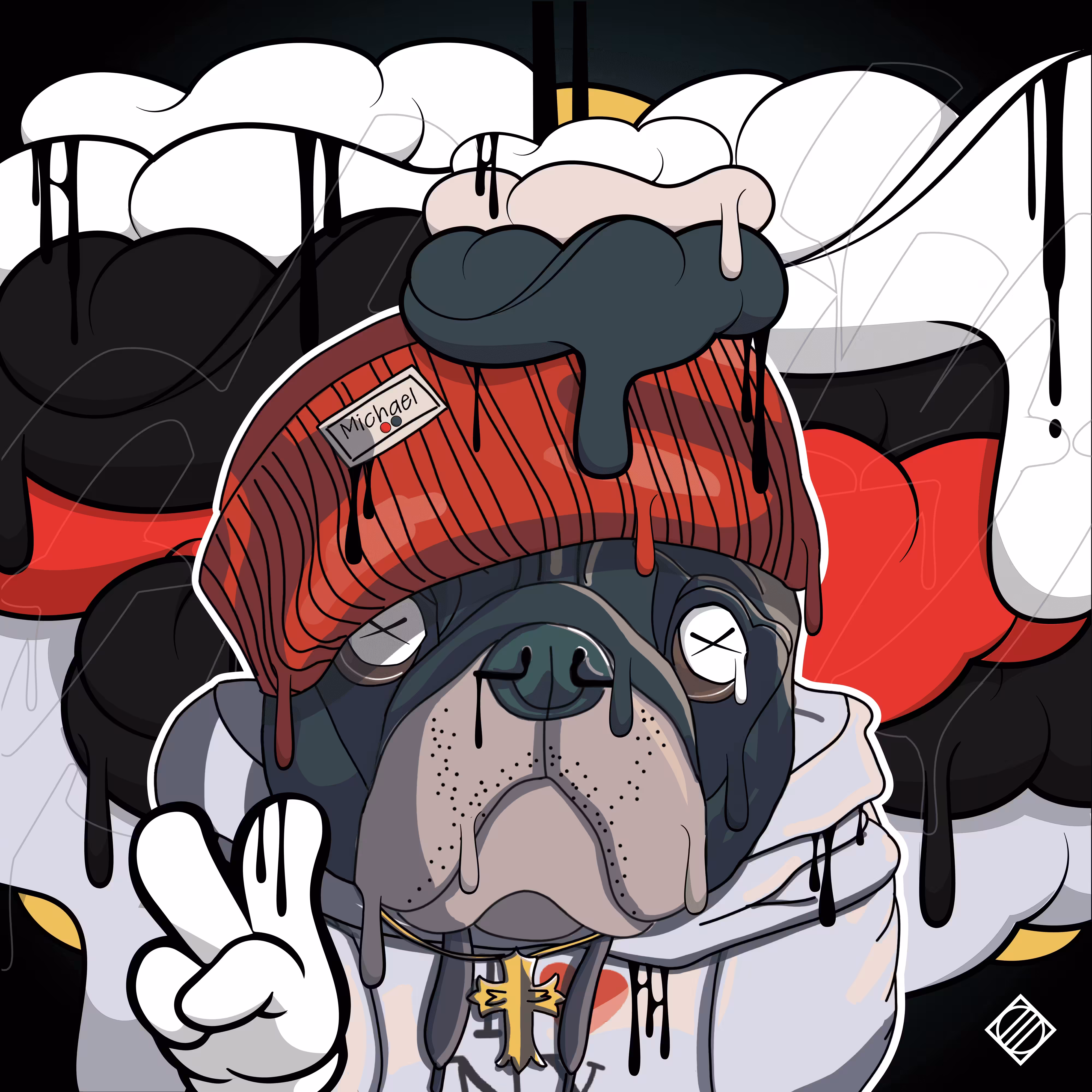 Dripped "Michael" by NVSBLAB