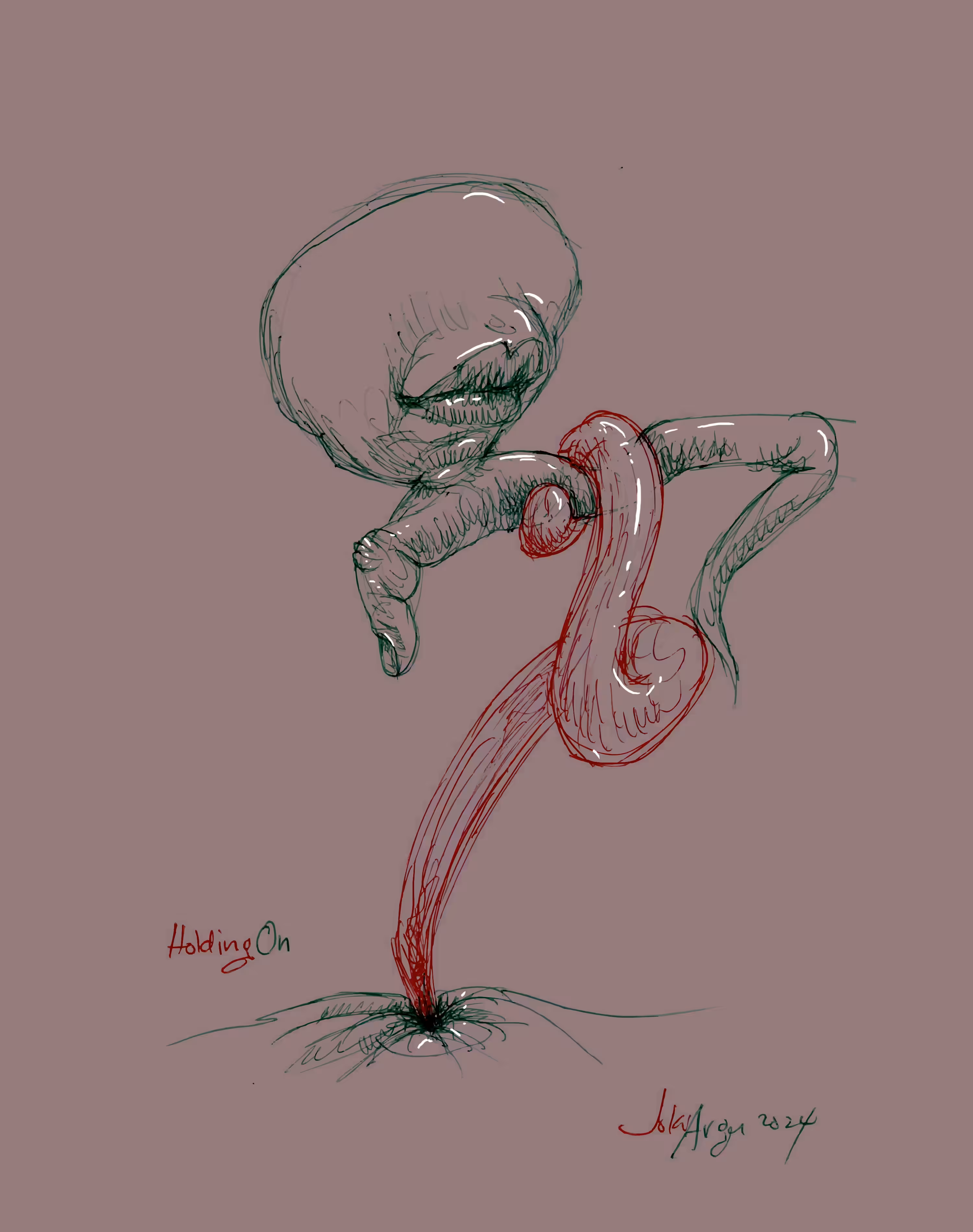 holding on