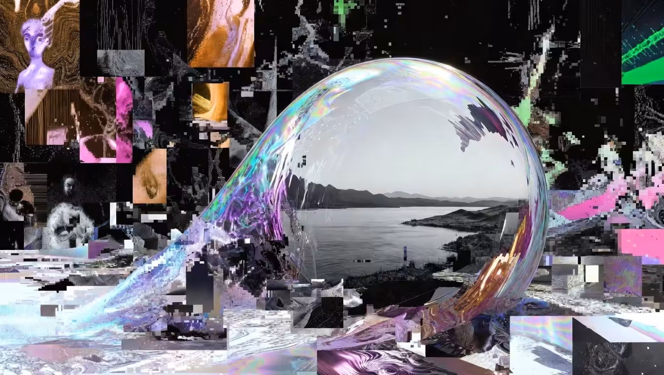 Peaceful Radiance of the Spectrum – Glitched Serenity