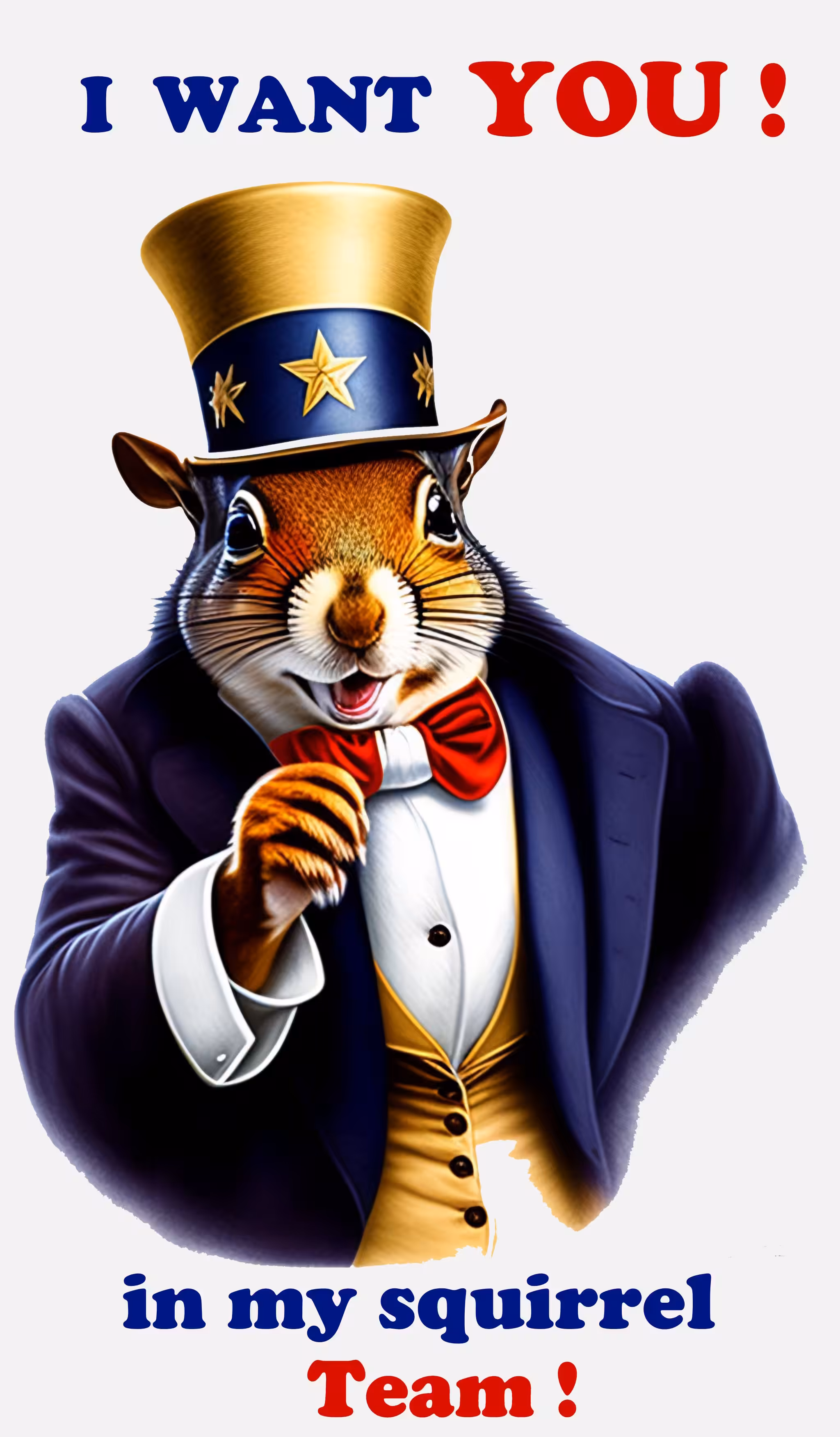 I want you little squirrel 