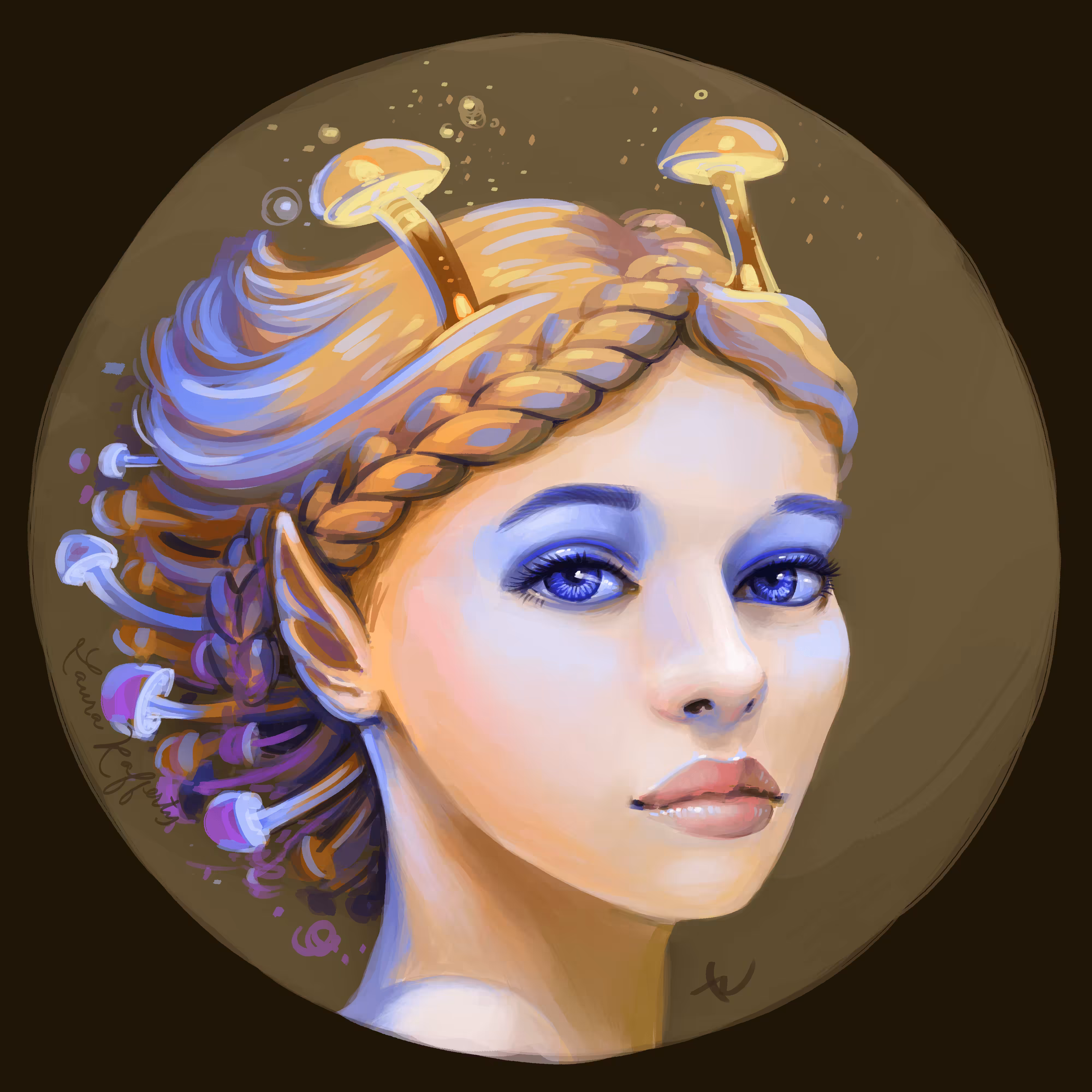 Series 2, Doodle #7: Mushroom Mystic Leelii