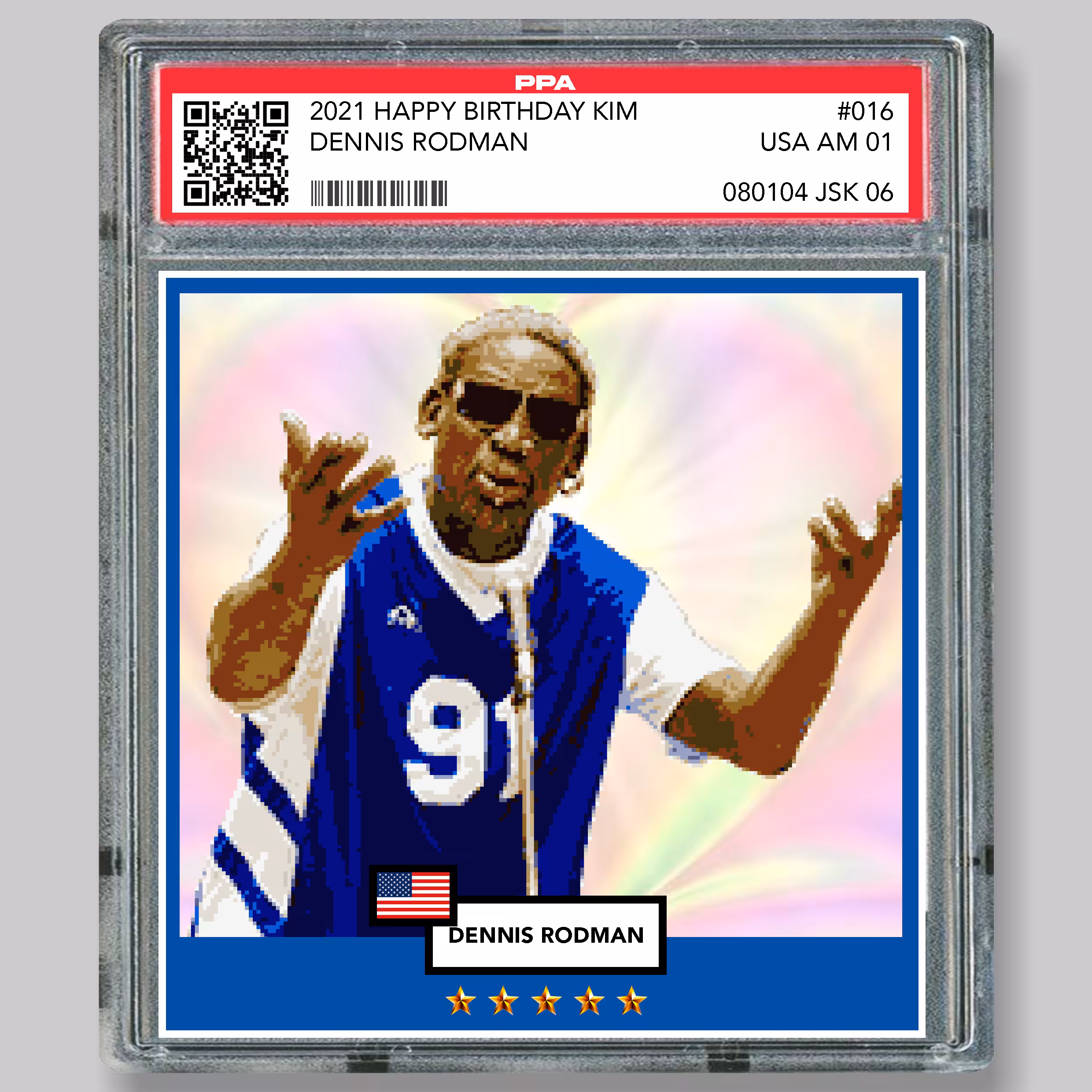 016  Dennis Rodman "Happy birthday Kim!"