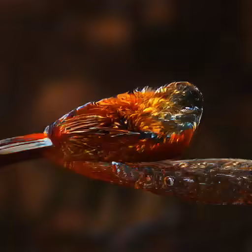 Waterfall of Glass and Fire