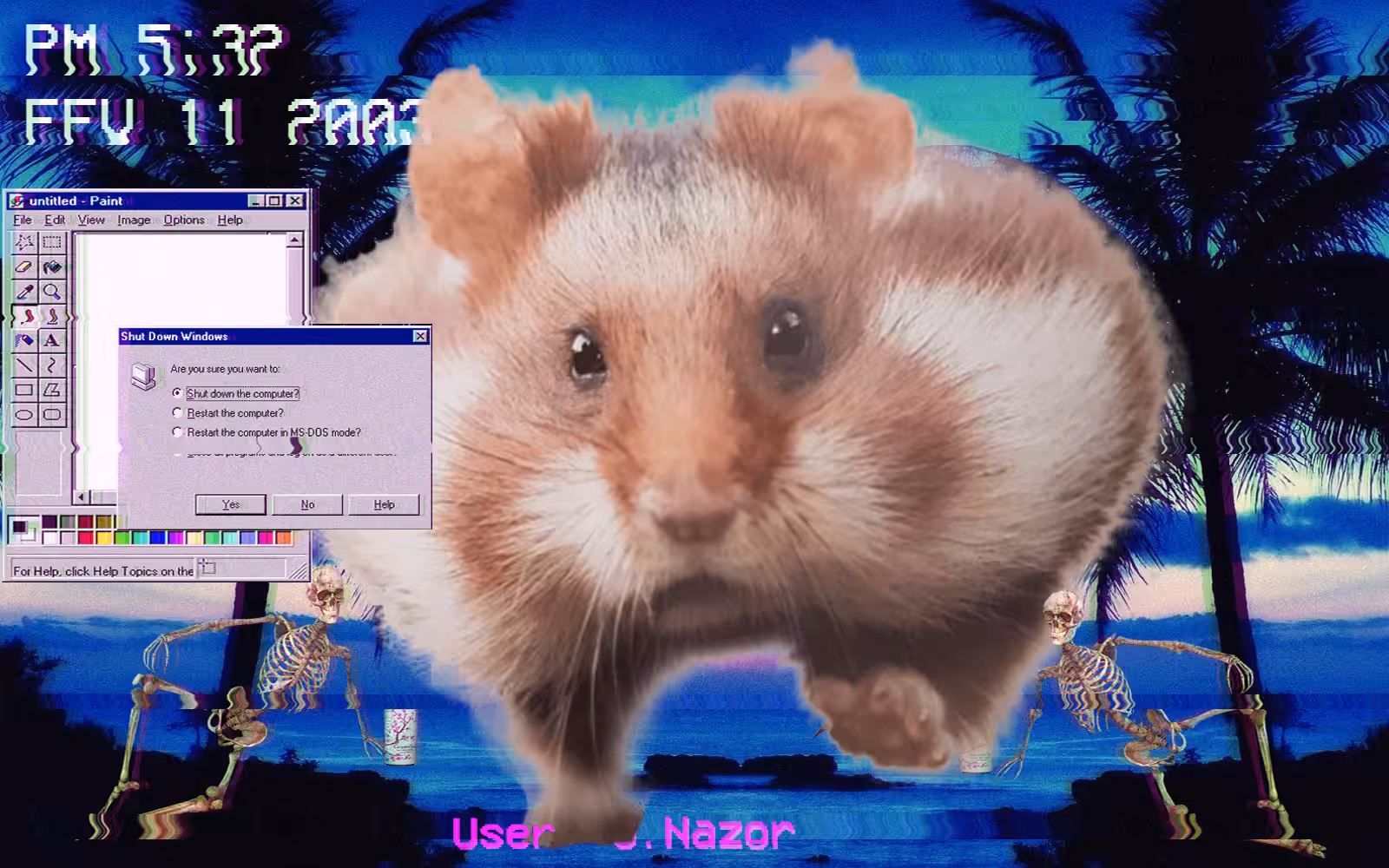 hamster storms the haunted beach