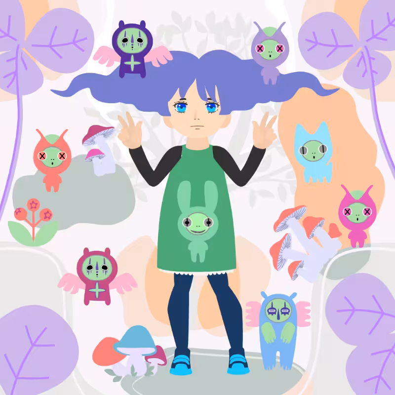 The Girl and the Magic Forest Spirits #8
