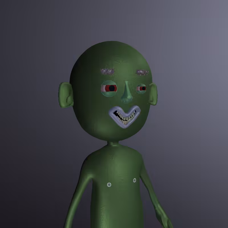 Strange little green man #4
