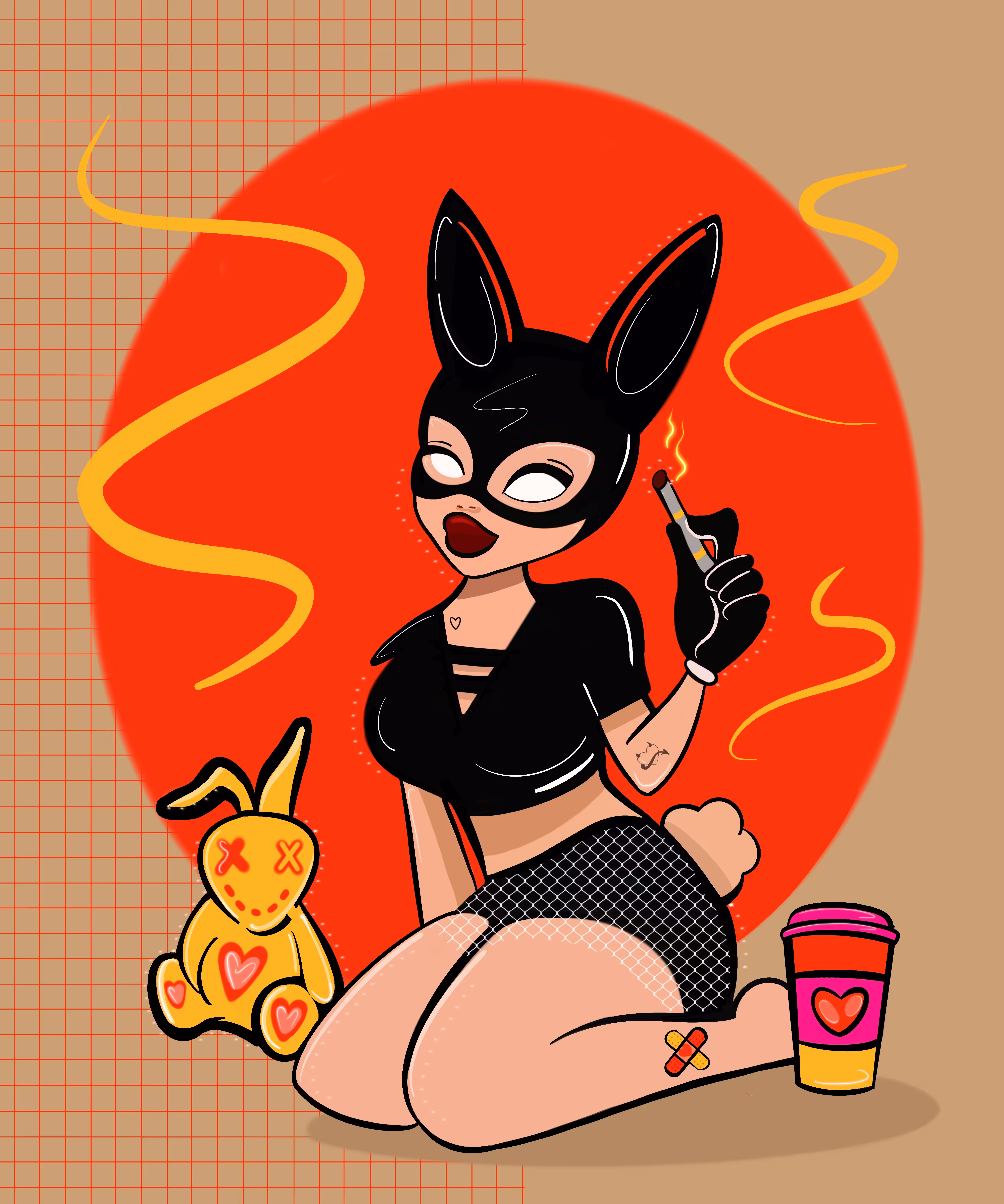 Behind the Bunny Mask