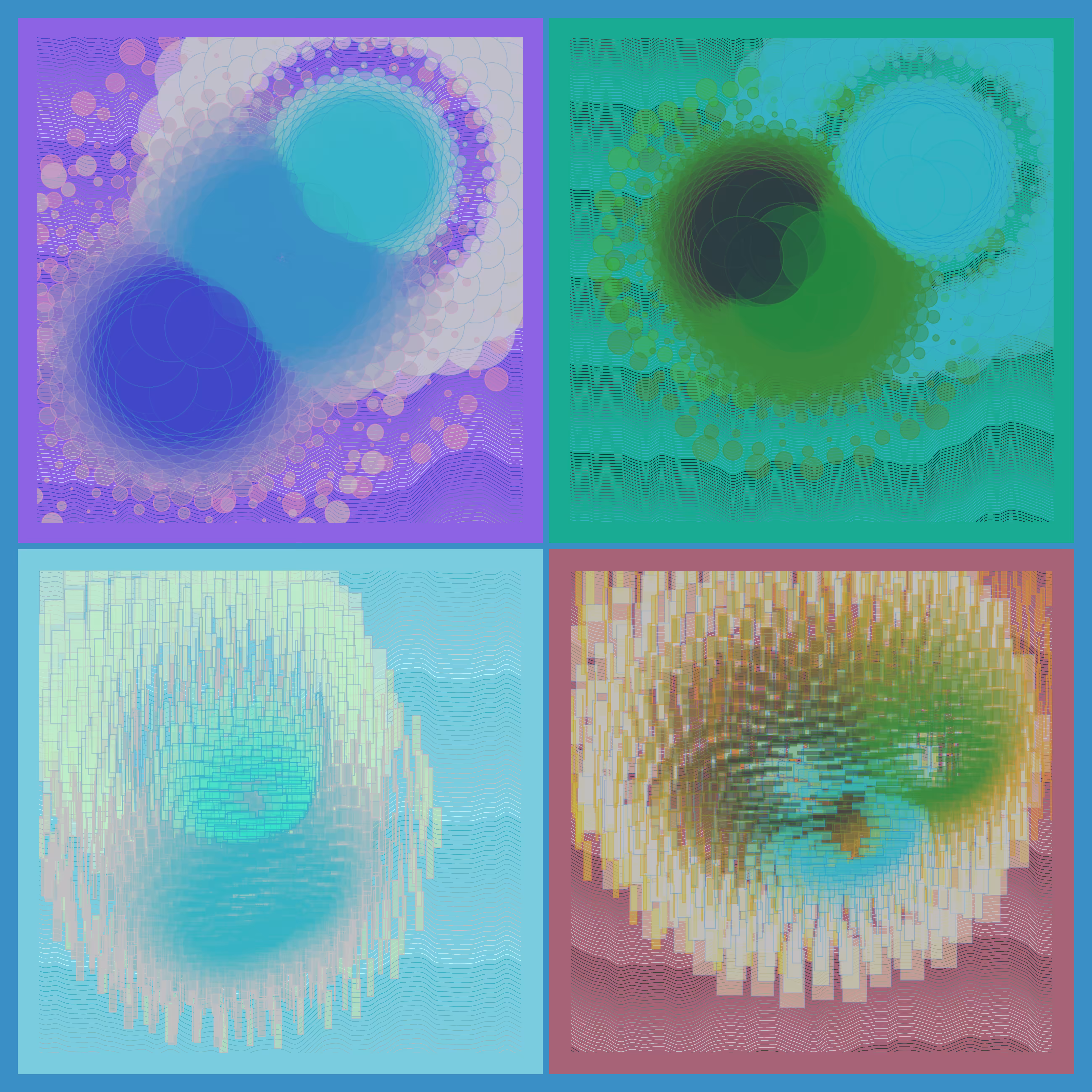 Rodeo posts: Spiral Frames [four iterations]