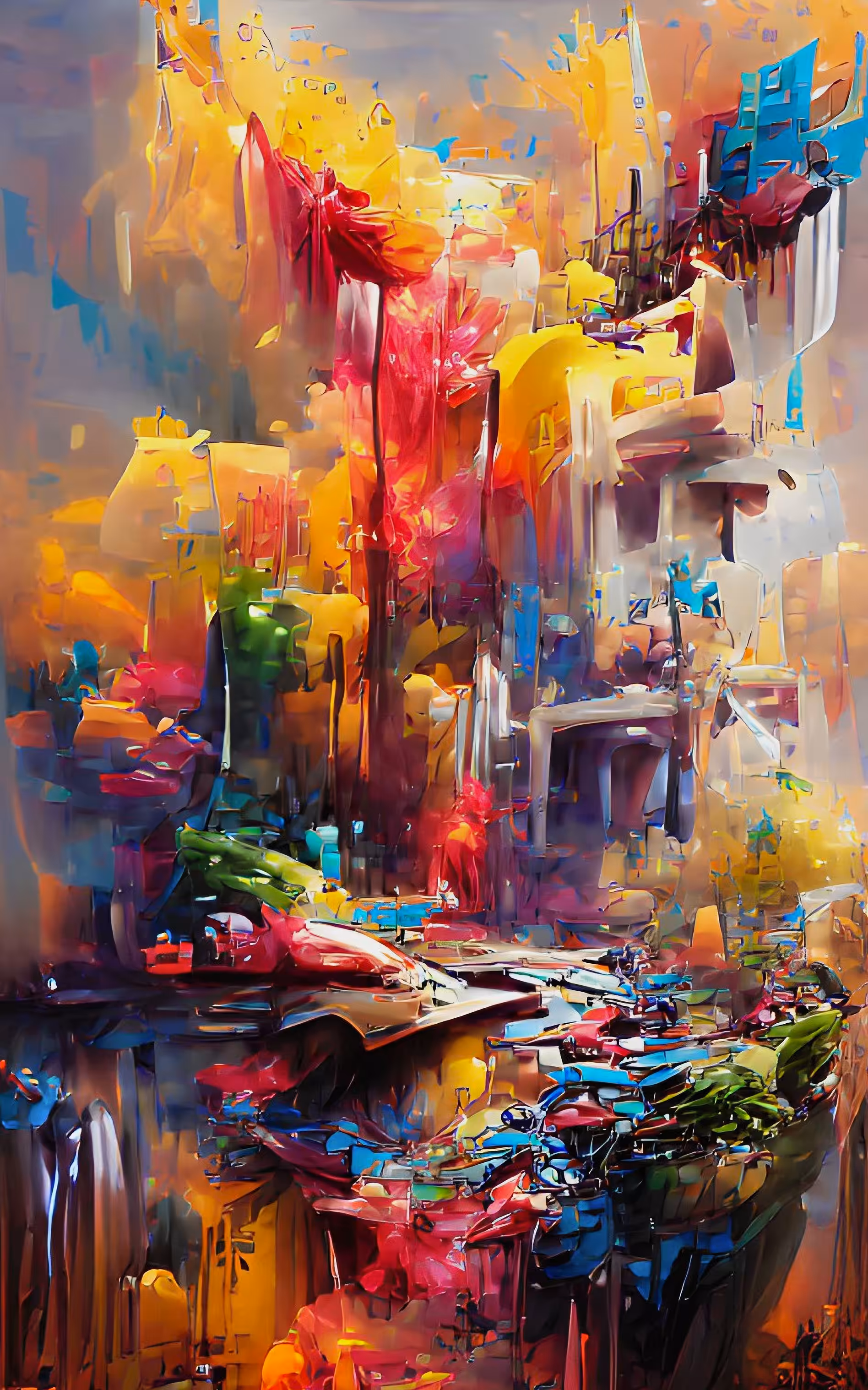 AI Abstract - Painted Palace