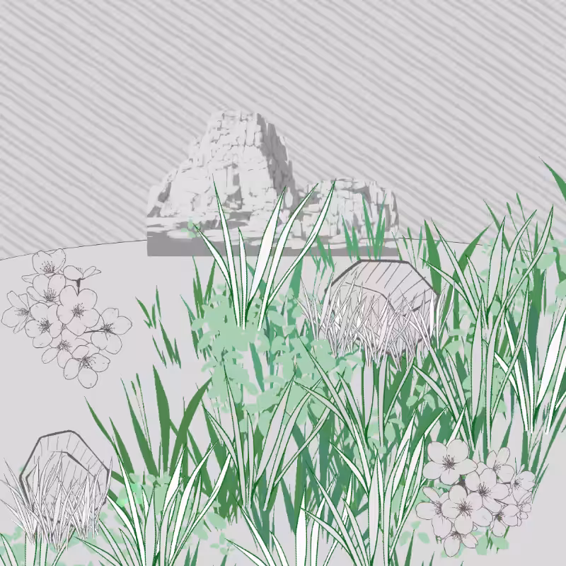 Wild Grass and Rubble #136