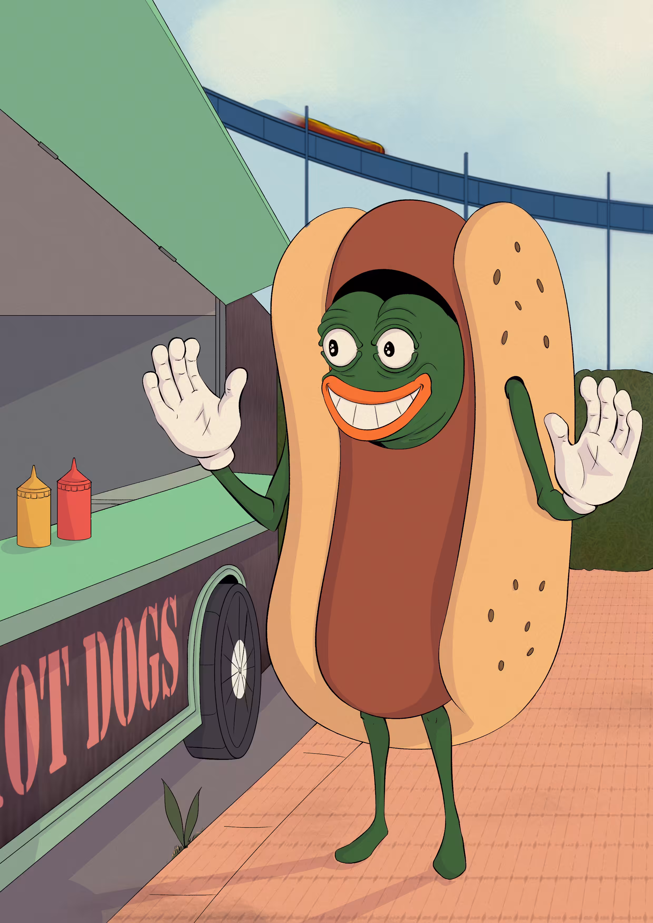 Hot Dog Pepe