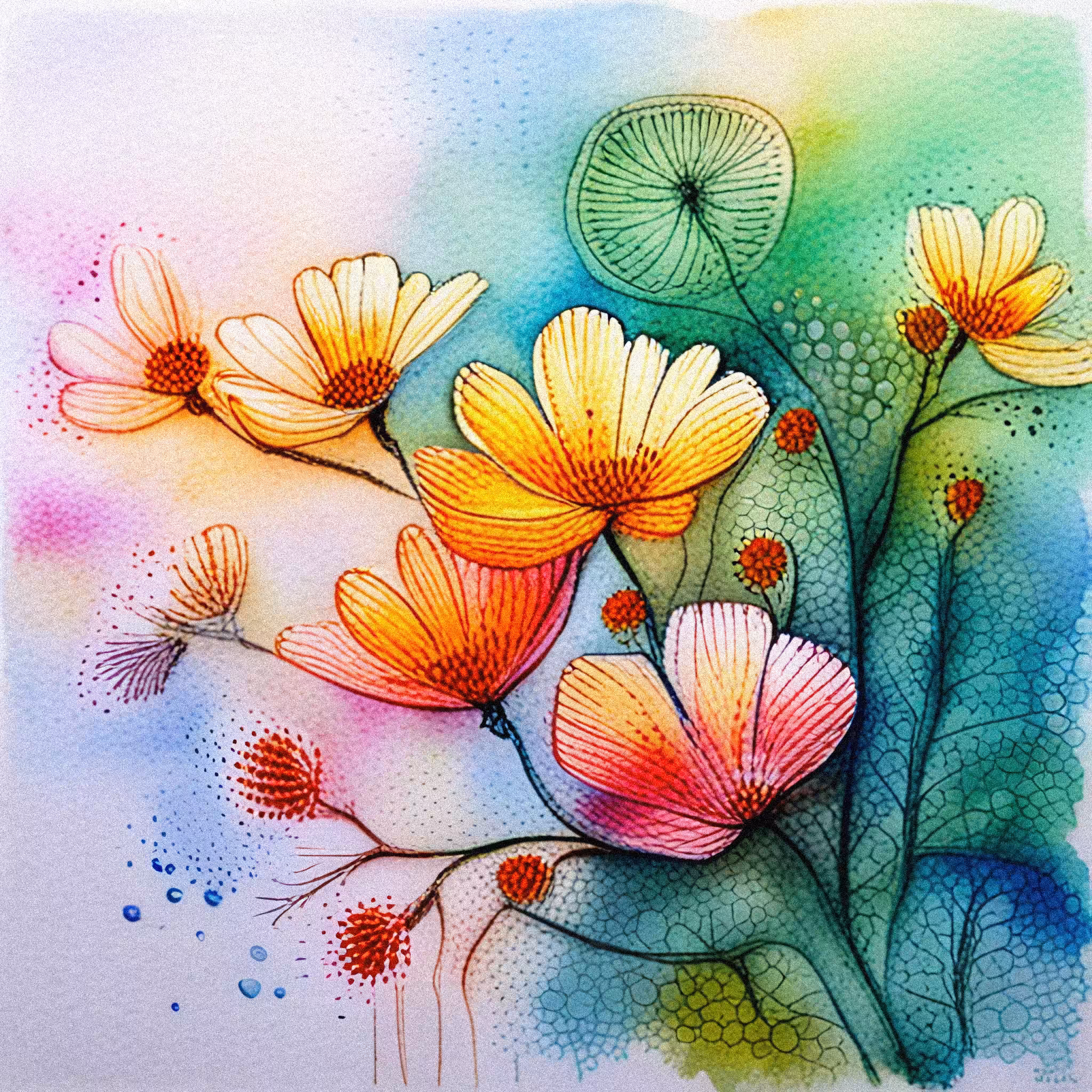 Serenity #92 - Flowing petals