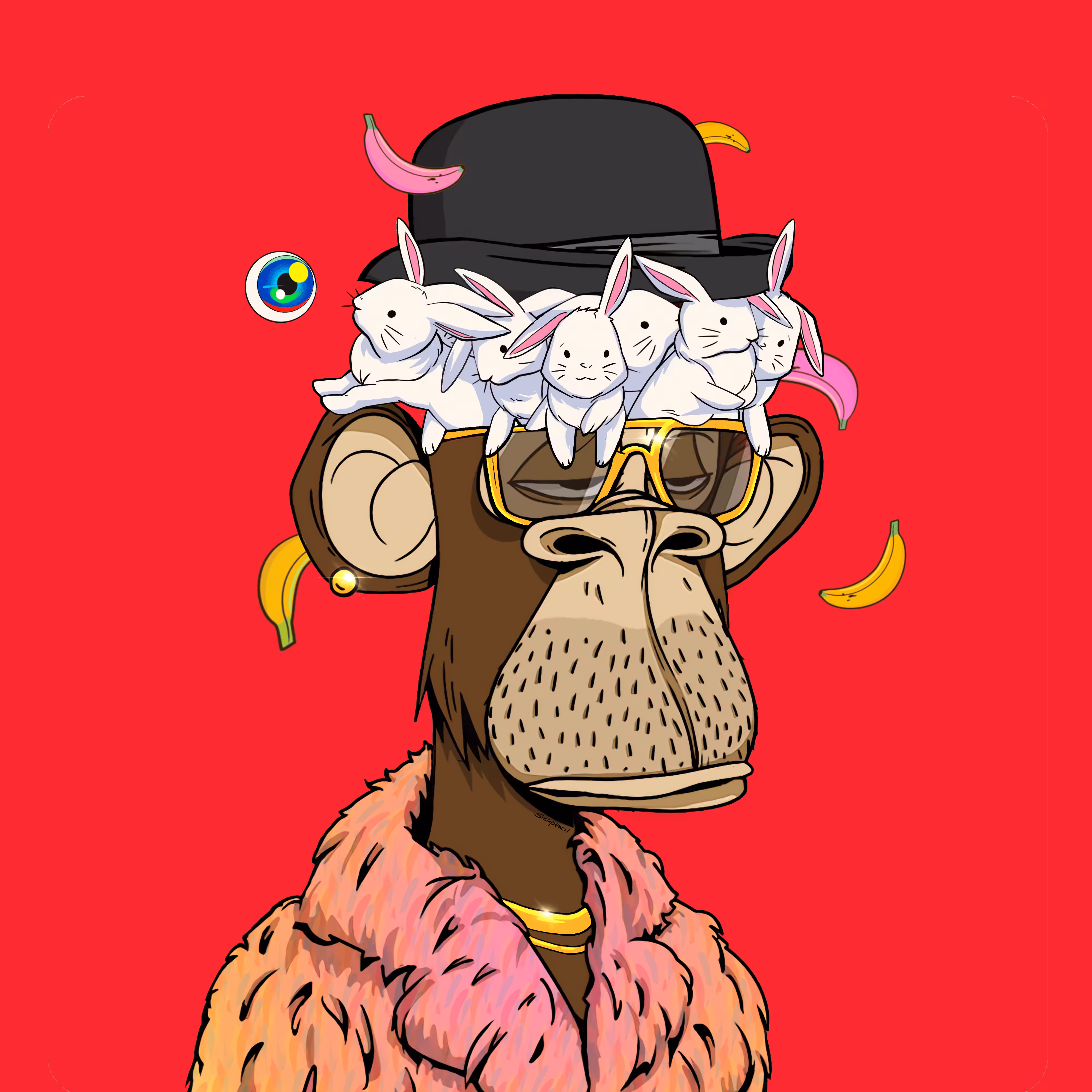 Bored Ape 8413 x Sickpencil