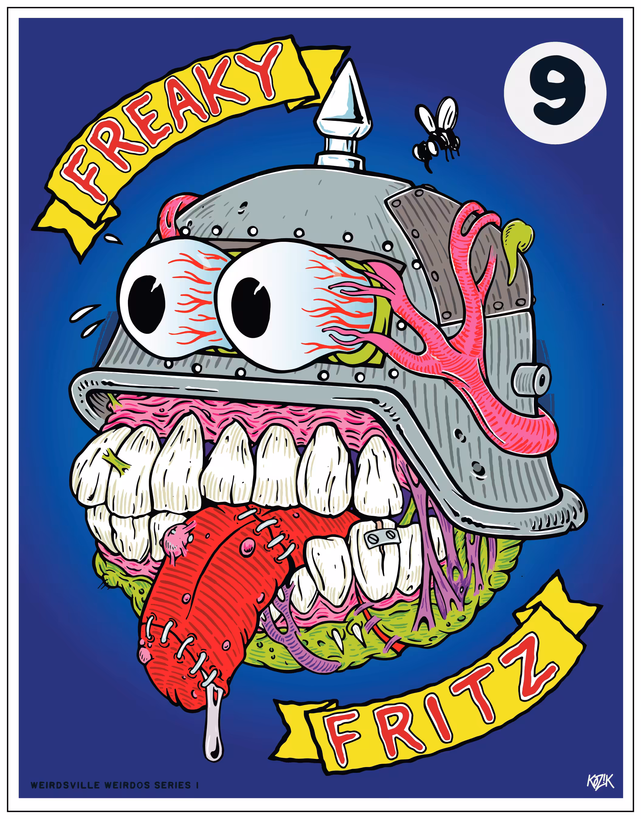 Weirdsville Weirdos Series 1 Blue Fritz