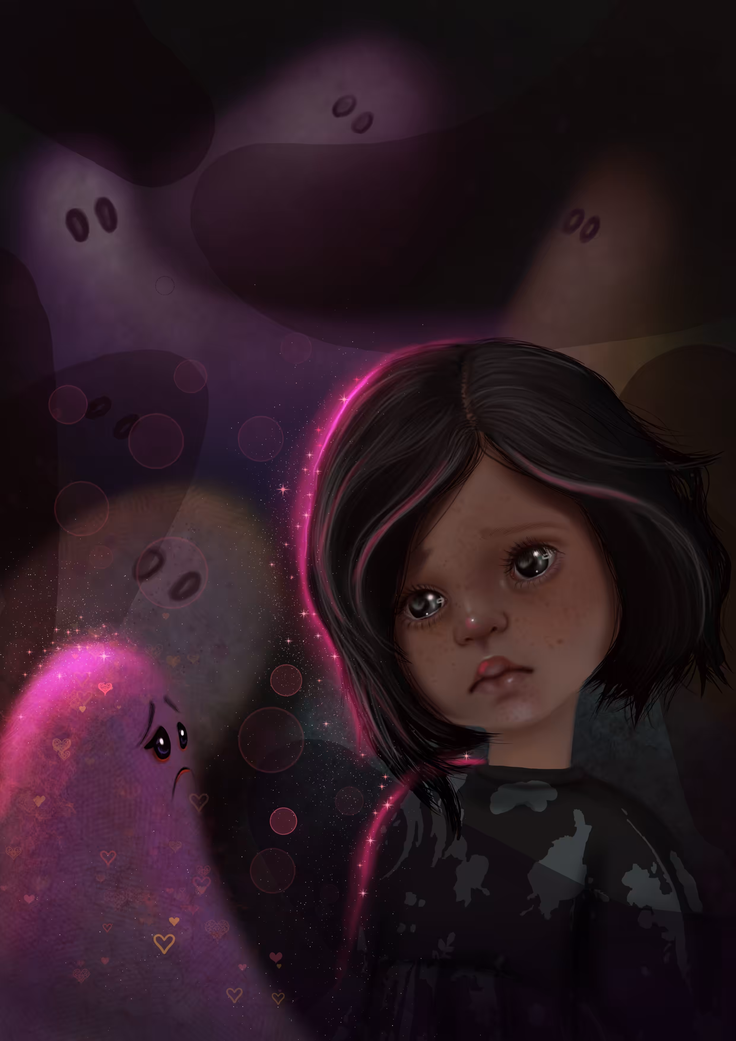 Surrounded Lily by kind ghosts