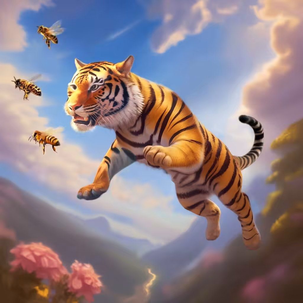 Tiger Follows the Bees