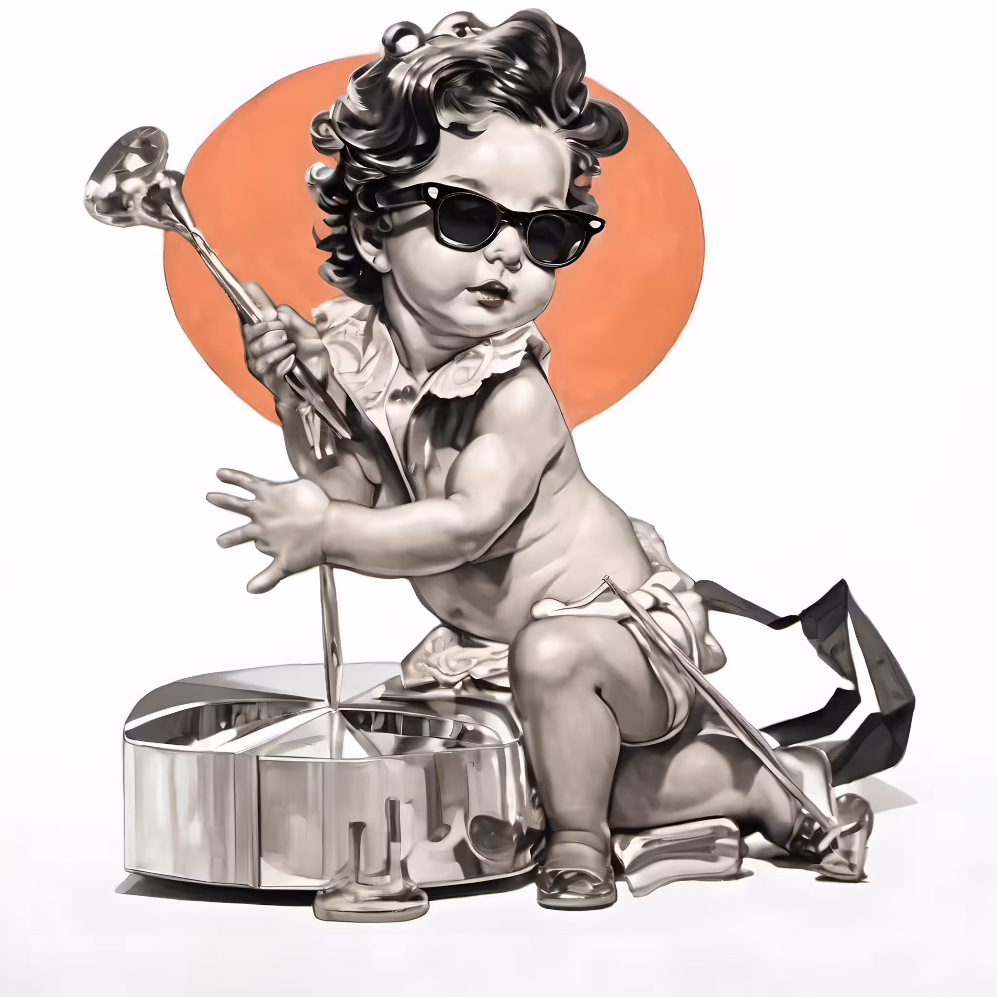 X-Ray Baby New Year (Leyendecker) #2