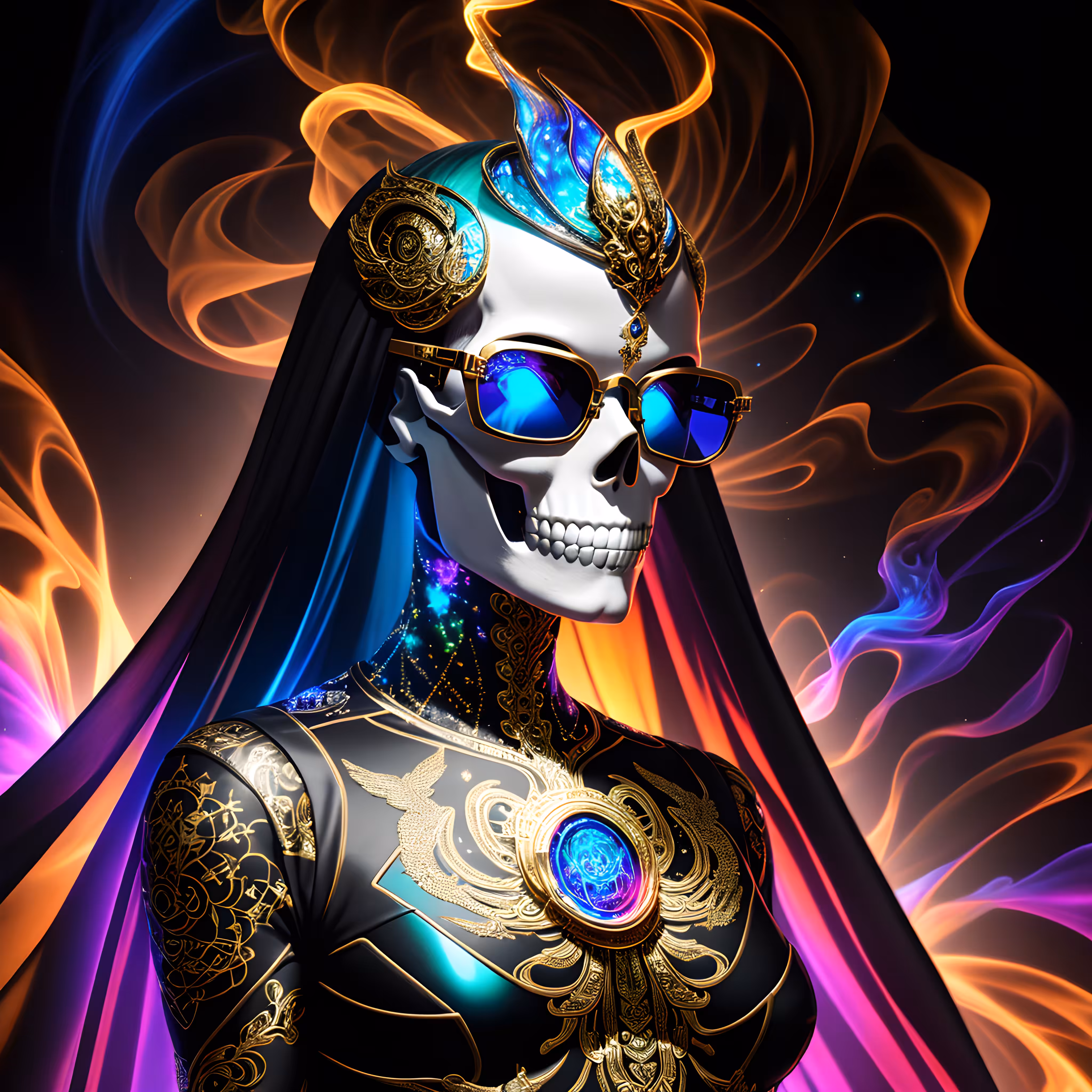 "Skull Symphony #25" 🕯️🌹💎